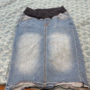 Denim Be-Girl Maternity Skirt XS